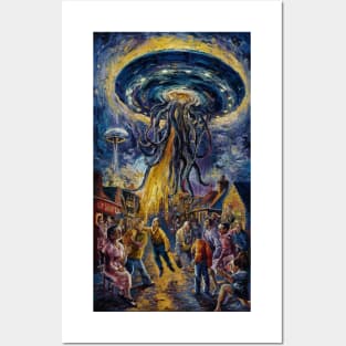 Post Impressionism Alien Abduction Posters and Art